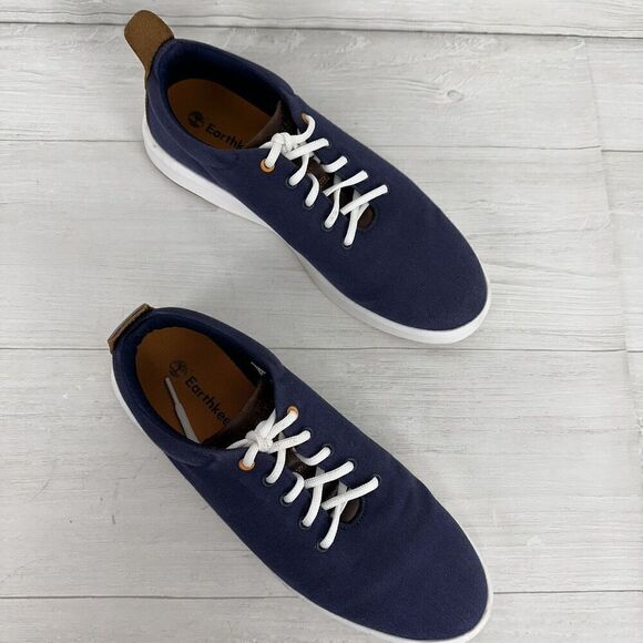 Timberland Sneakers Mens 10‎ Navy Truecloud Earthkeepers Canvas Trainers Shoes - Picture 13 of 13